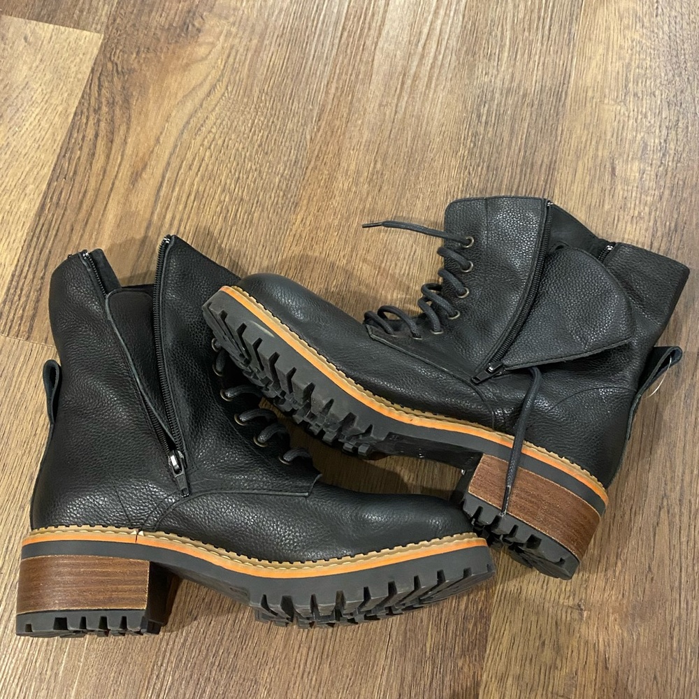 Black Booties. Size 8. Never worn.